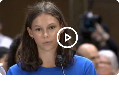 child speaking in court